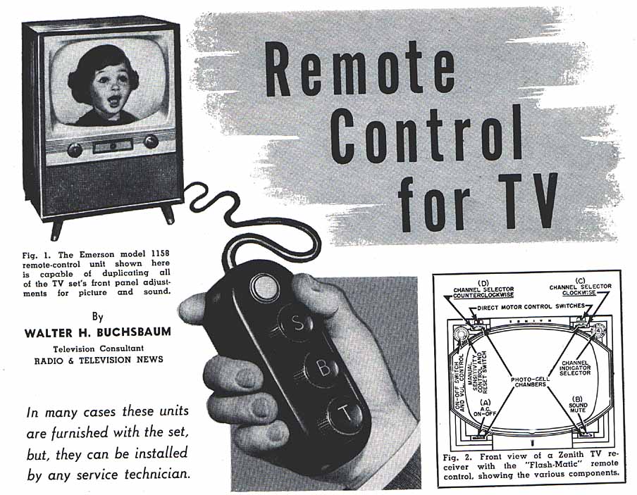 What is the history of the remote control?